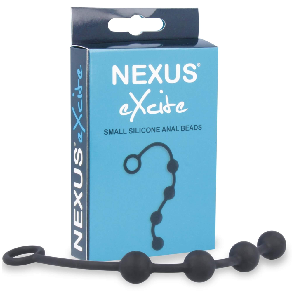 E-shop Nexus Excite - malé análne guličky (4 guličky) - čierne