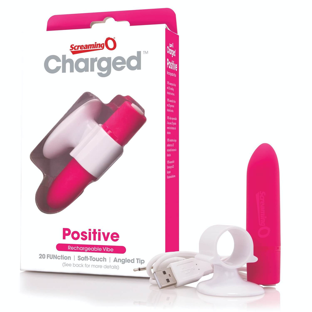 E-shop Screaming O Positive - super výkonný bezdrôtový tyčový vibrátor (ružový)