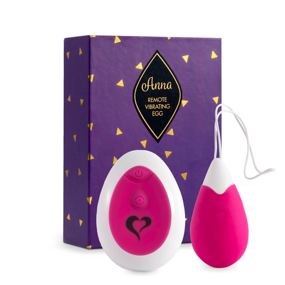 E-shop FEELZTOYS Anna - nabíjacie vibračné vajíčko s ovládačom (pink)