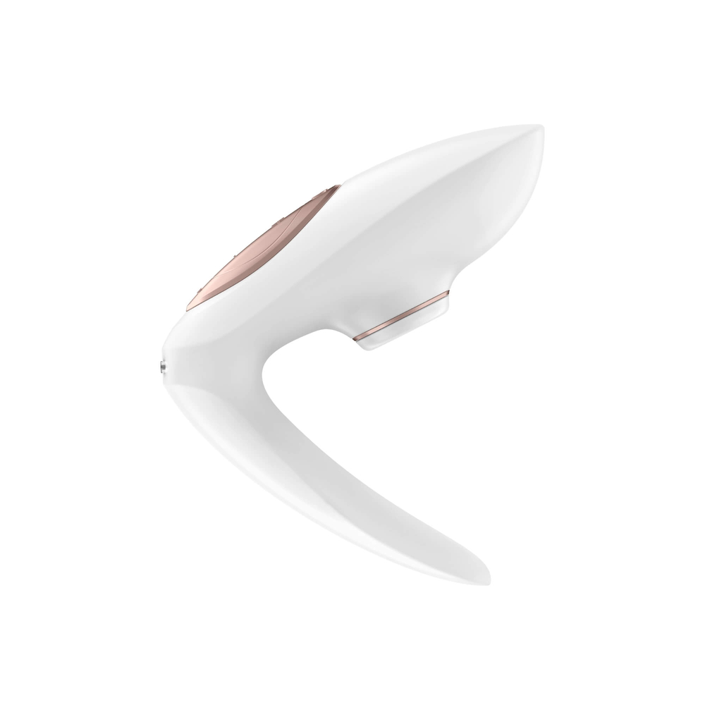 E-shop Satisfyer Pro 4 Couples - nabíjací párový vibrátor a stimulátor klitorisu (biely)