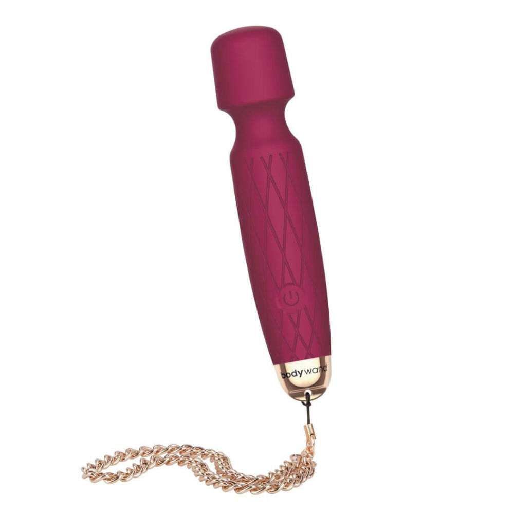 E-shop Bodywand Luxe - dobíjací mini masážny vibrátor (tmavo ružový)