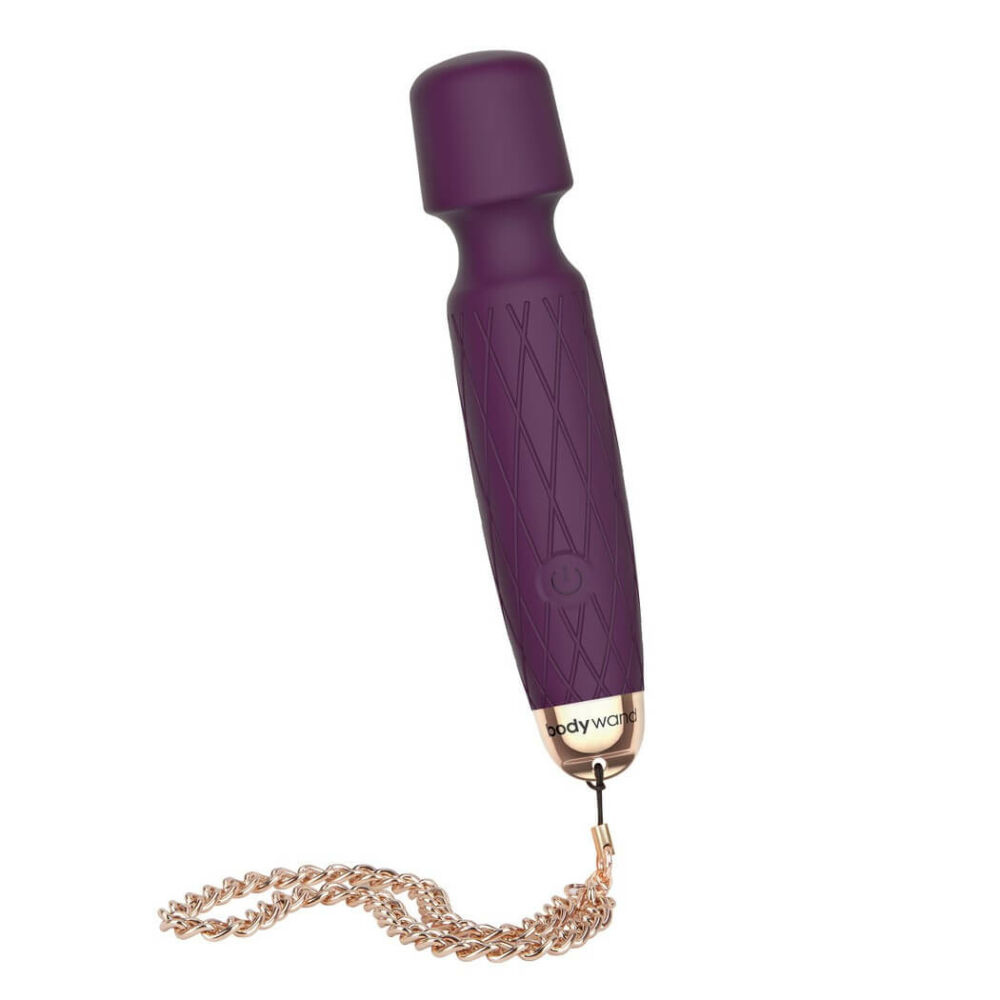 E-shop Bodywand Luxe - dobíjací mini masážny vibrátor (fialový)
