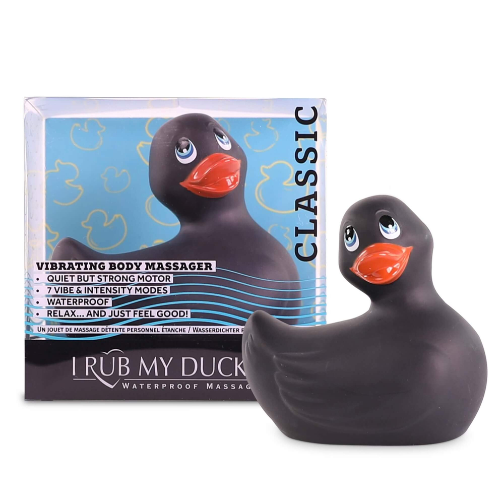 E-shop My Duckie Classic 2.0 - vibrátor na klitoris - hravá vodotesná kačička (čierna)