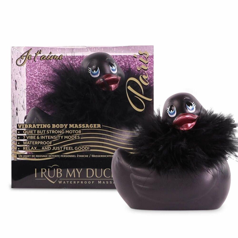 E-shop My Duckie Paris 2.0 - vibrátor na klitoris - hravá vodotesná kačička (čierna)