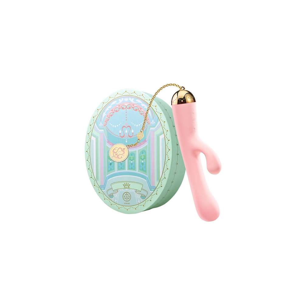 E-shop ZALO Ichigo Rabbit - nabíjací luxusný vodotesný vibrátor s ramienkom na klitoris (ružový)