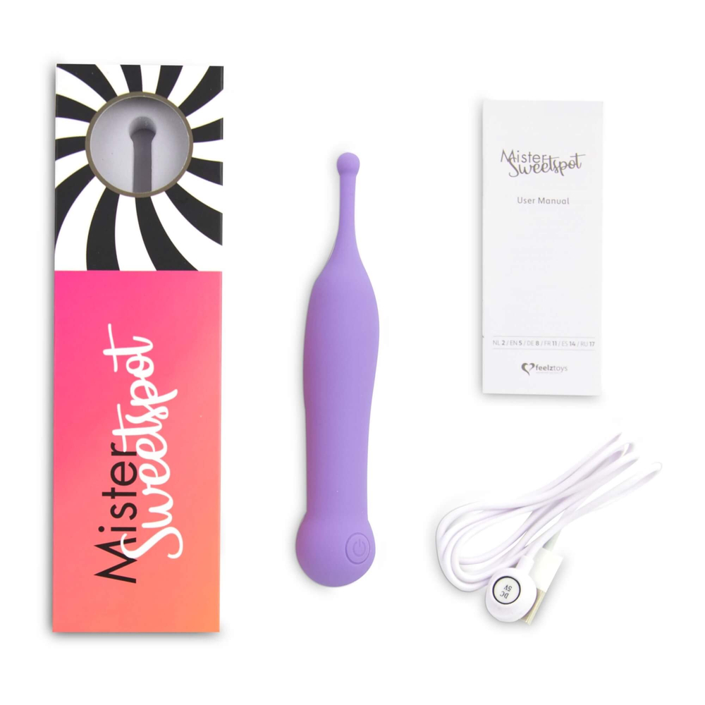 E-shop FEELZTOYS Mister Sweetspot - dobíjací, vodotesný vibrátor na klitoris (fialový)
