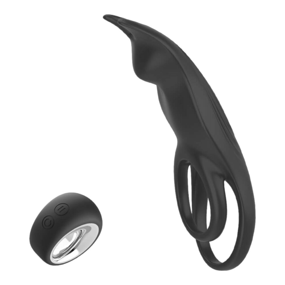 E-shop Aixiasia Hoody B - dobíjací rádiový krúžok na penis (čierny)