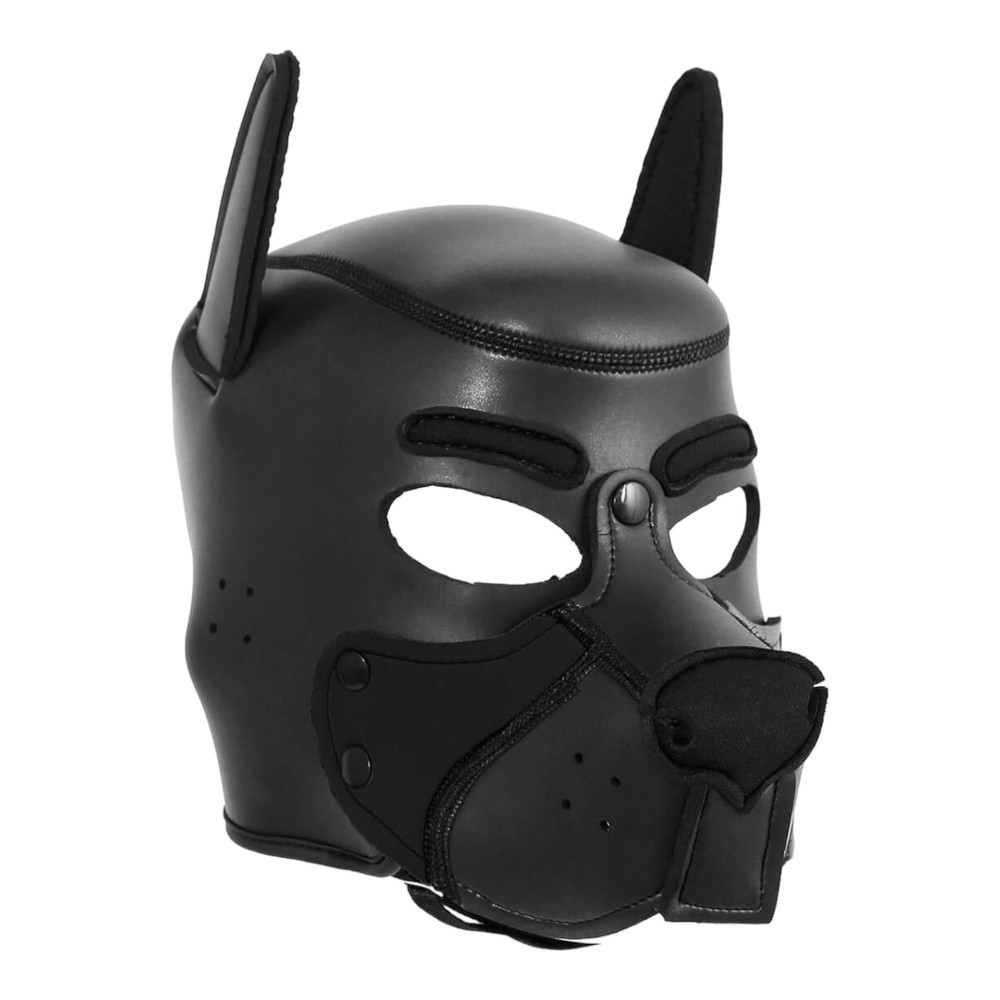 E-shop Ida Leather - uzavretá maska pre psa (čierna)