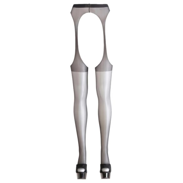 Cottelli - erotické pančuchy - tenký pásik - čierne - L/XL