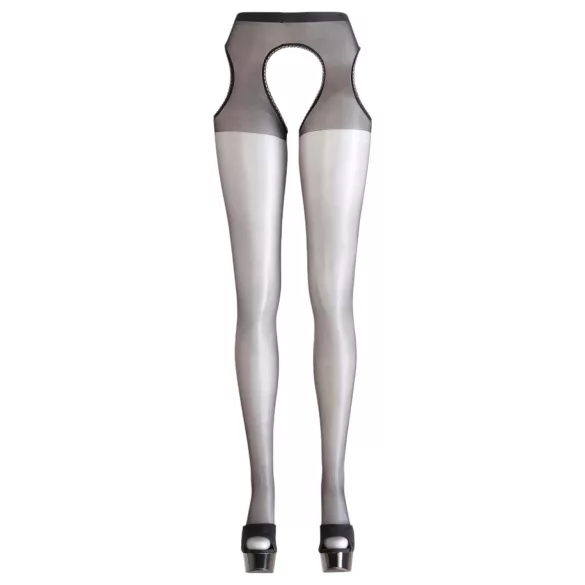 Cottelli - erotické pančuchy - čierne - L/XL