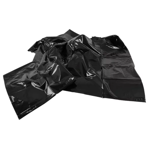 Vinyl - posteľná bielizeň na sex - čierna - 135x200 cm