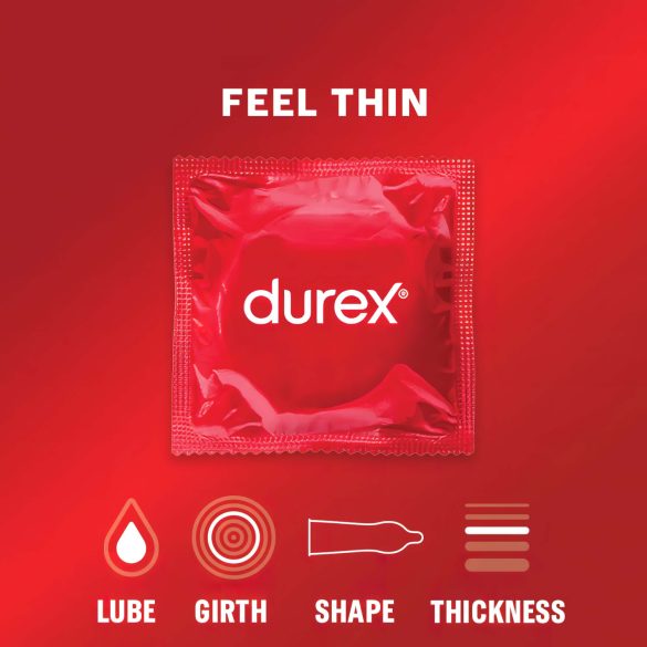 Durex - kondóm - extra tenký pre prirodzený pocit - 3 ks
