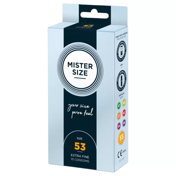 Mister Size - tenký kondóm - 53mm - 10 ks
