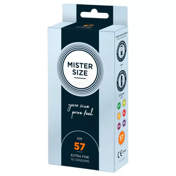 Mister Size - tenký kondóm - 57mm - 10 ks