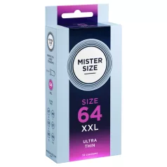 Mister Size - tenký kondóm - 64 mm - 10 ks