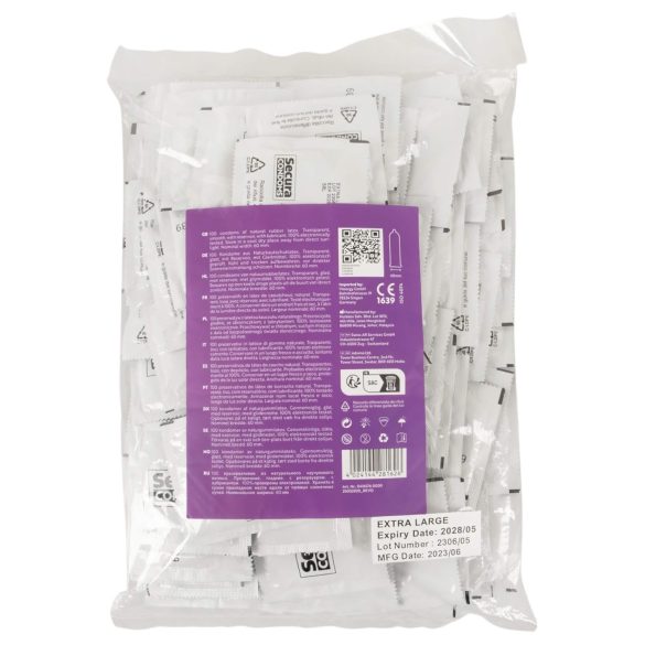 Secura Baklažán - veľký kondóm - 60mm - 100 ks