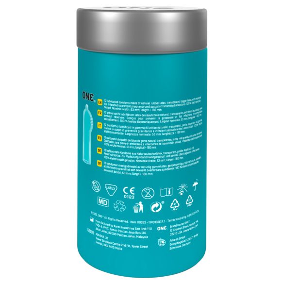 ONE Pleasure Plus - kondóm s vnútorným rebrovaním (12 ks)
