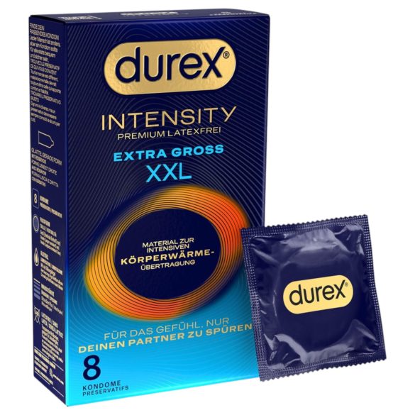 Durex Intensity XXL - bezlatexové kondómy (8 ks)