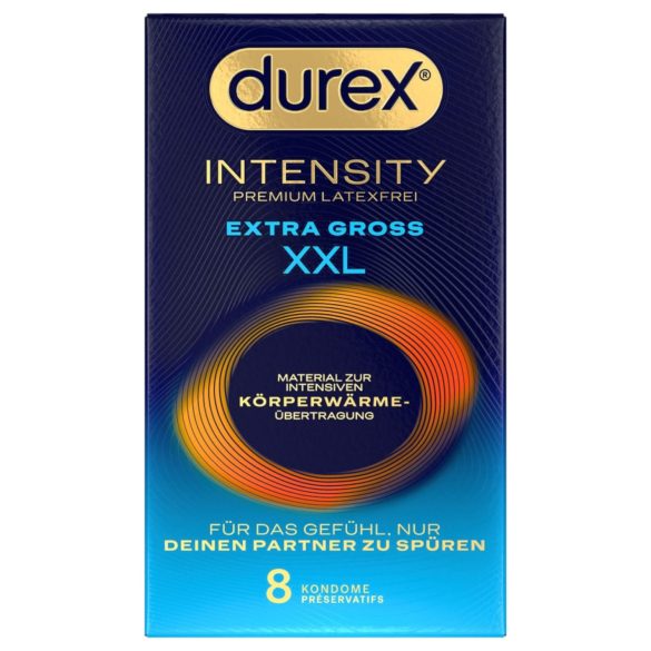 Durex Intensity XXL - bezlatexové kondómy (8 ks)