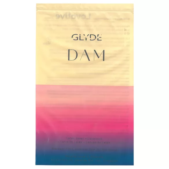 GLYDE - latexová ochranná fólia na orálny sex - vegánska - vanilka
