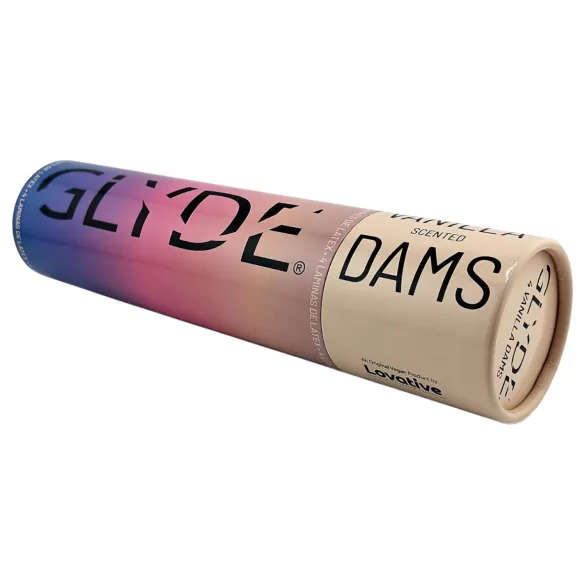 GLYDE - latexová ochranná fólia na orálny sex - vegánska - vanilka