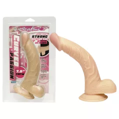 NMC - realistický ohýbaný dildo - 19 cm - telová farba