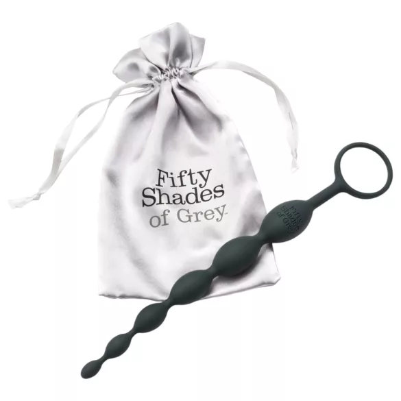 Fifty Shades of Grey - anál dildó s perlami - šedá