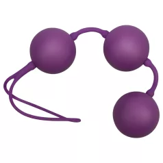   You2Toys - Venušine guličky trojité - zamatový povrch - fialová