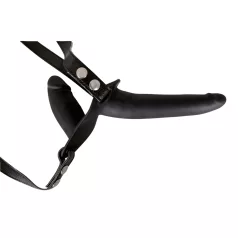 You2Toys - pripínateľné dildo duo - silikón - čierne