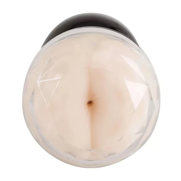 You2Toys - masturbátor vagína a anál - dvojitý - čierny