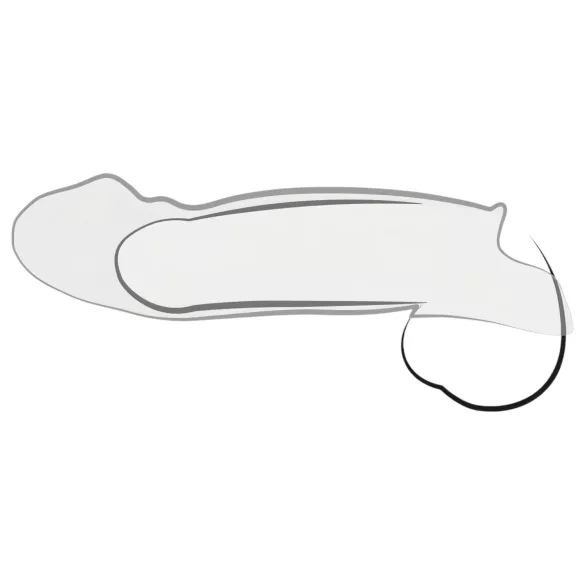 Crystal Skin - návlek na penis - predĺženie - priehľadný