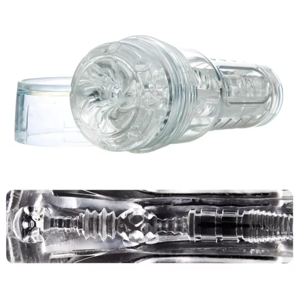 Fleshlight GO Torque - masturbátor pre mužov - kompaktná vagína - transparentný