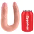 King Cock - dvojité dildo - stredné - telová farba