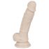 You2Toys - silikónový dildo s prísavkou - stredný - naturálny