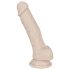You2Toys - silikónový dildo s prísavkou - stredný - naturálny