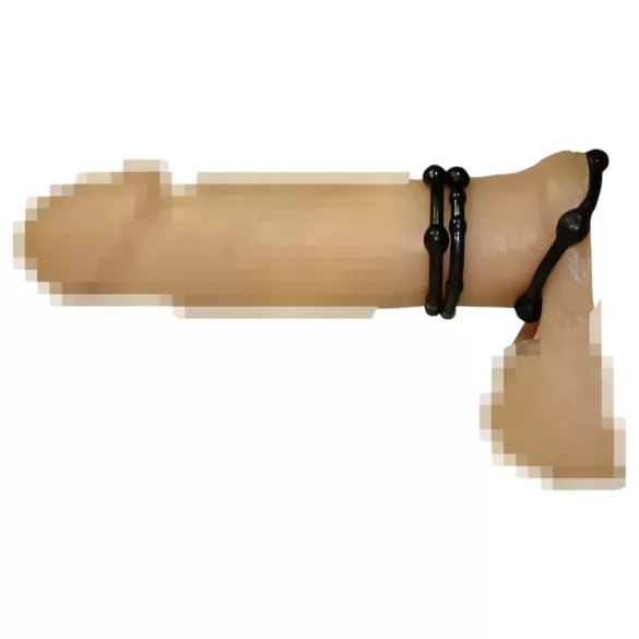 You2Toys - erekčný krúžok set - čierny - 3 ks