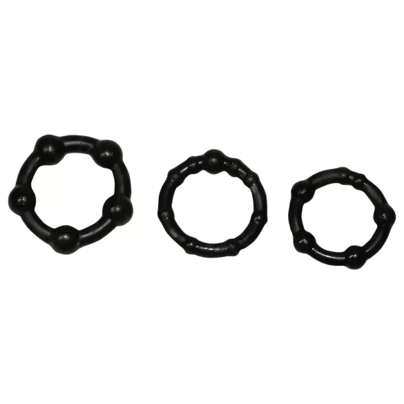 You2Toys - erekčný krúžok set - čierny - 3 ks
