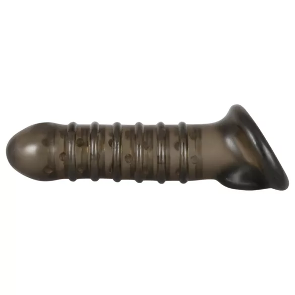 Rebel - návlek na penis s drážkami - sivý