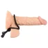 Bad Kitty - silikónový krúžok na semenníky a penis - čierny
