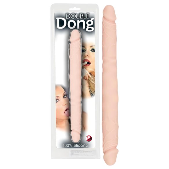 You2Toys - dvojitý dildo - 100% silikón - naturálny