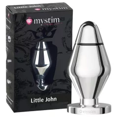   mystim Little John - malý elektro análny kolík (strieborný)