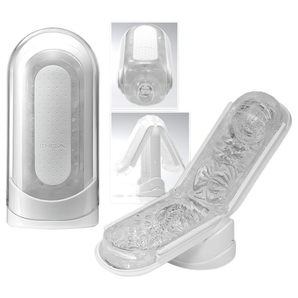 TENGA Flip Zero - masturbátor pre mužov - super stimulácia - biely