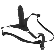 You2Toys - nasadzovací dildo - silikónové - čierne