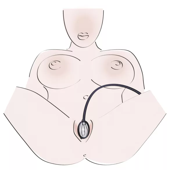 Bad Kitty - vákuová pumpa na vagínu - čierna