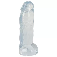   Crystal Clear Big Dong - želatínové obrovské dildo (21,5 cm)