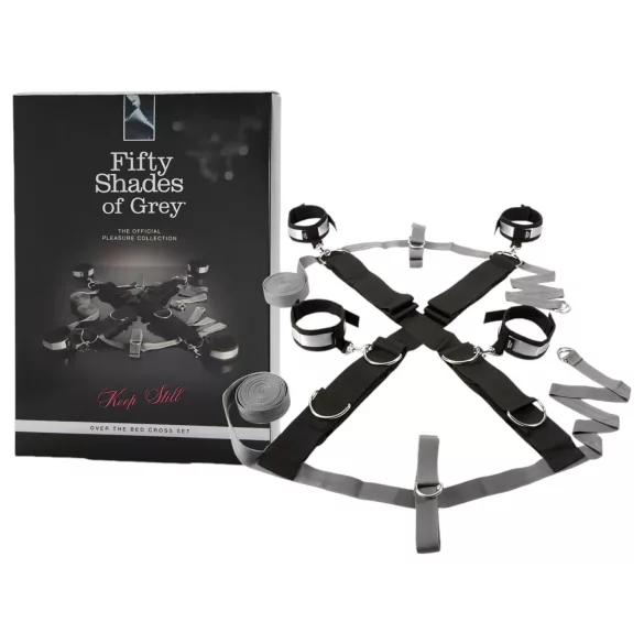 Fifty Shades of Grey - BDSM sada - putá a maska - čierna