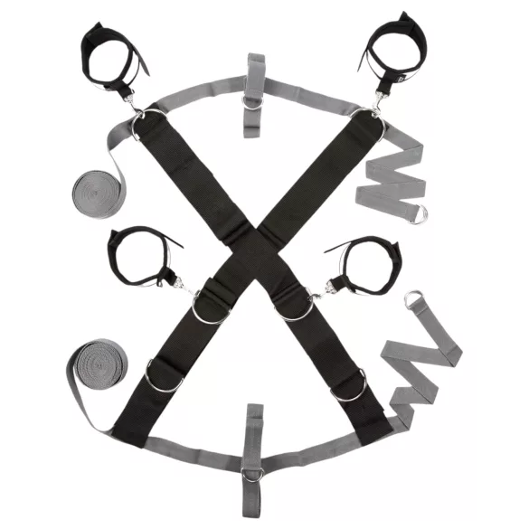 Fifty Shades of Grey - BDSM sada - putá a maska - čierna