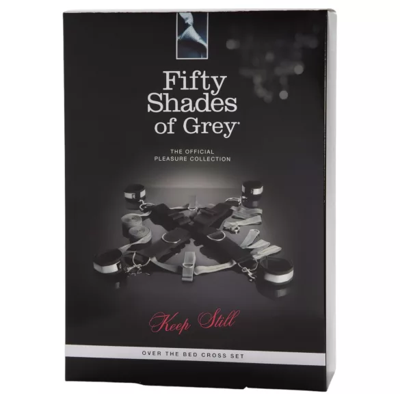 Fifty Shades of Grey - BDSM sada - putá a maska - čierna
