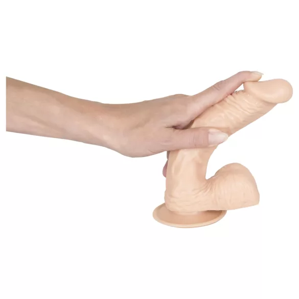 You2Toys - Európsky milenec - dildo s semenníkmi - stredné (prírodné)