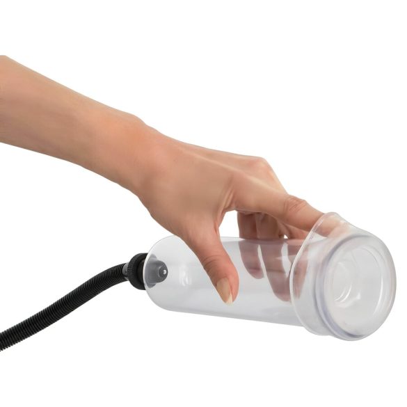 Bang Bang - vákuová pumpa na penis - priehľadná